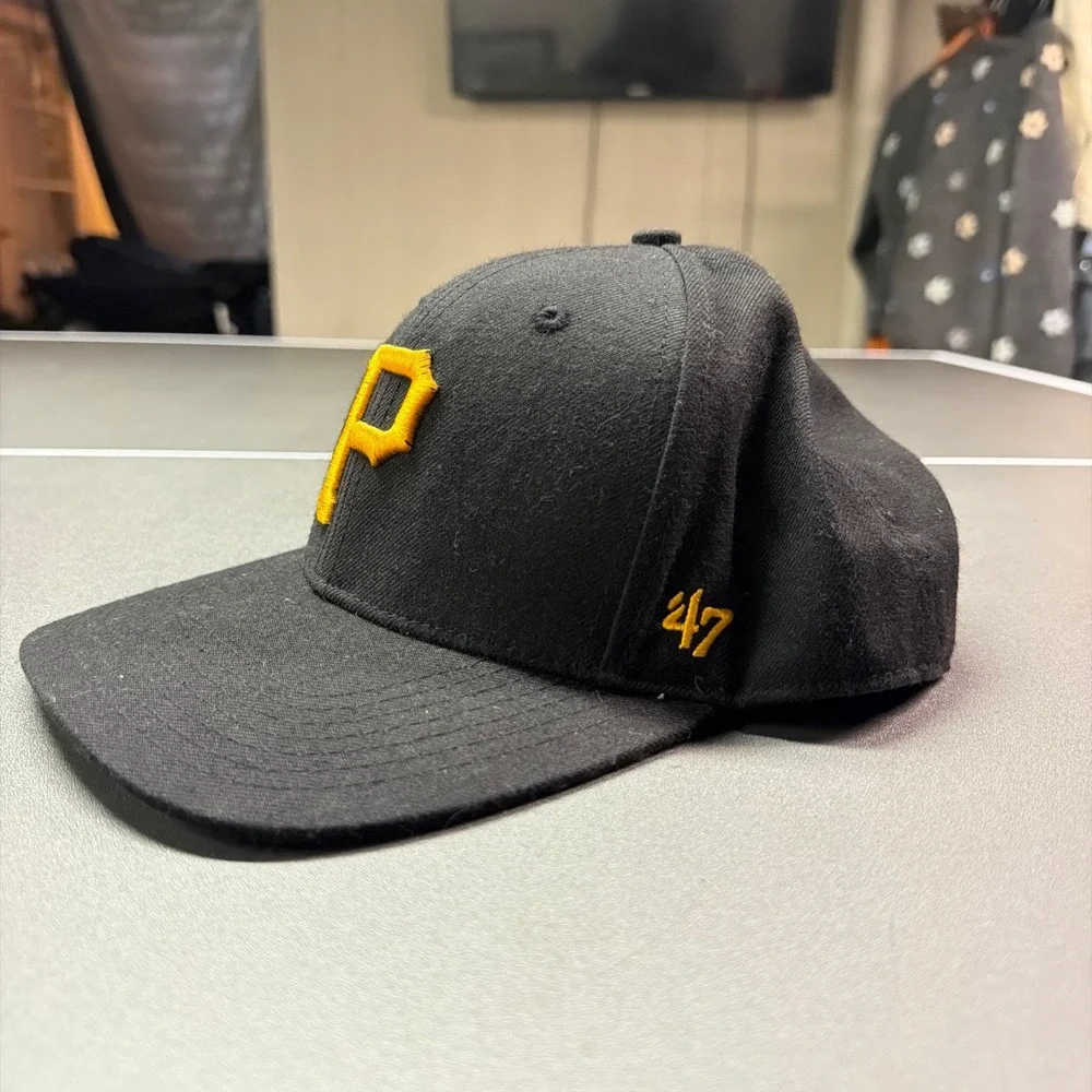 47 Brand Pittsburgh Pirates Youth Snapback Hat Black MLB Baseball Cap Side Patch